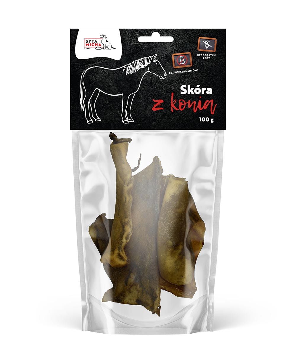 Syta Micha Gedroogde paardenhuid voor hond 100g