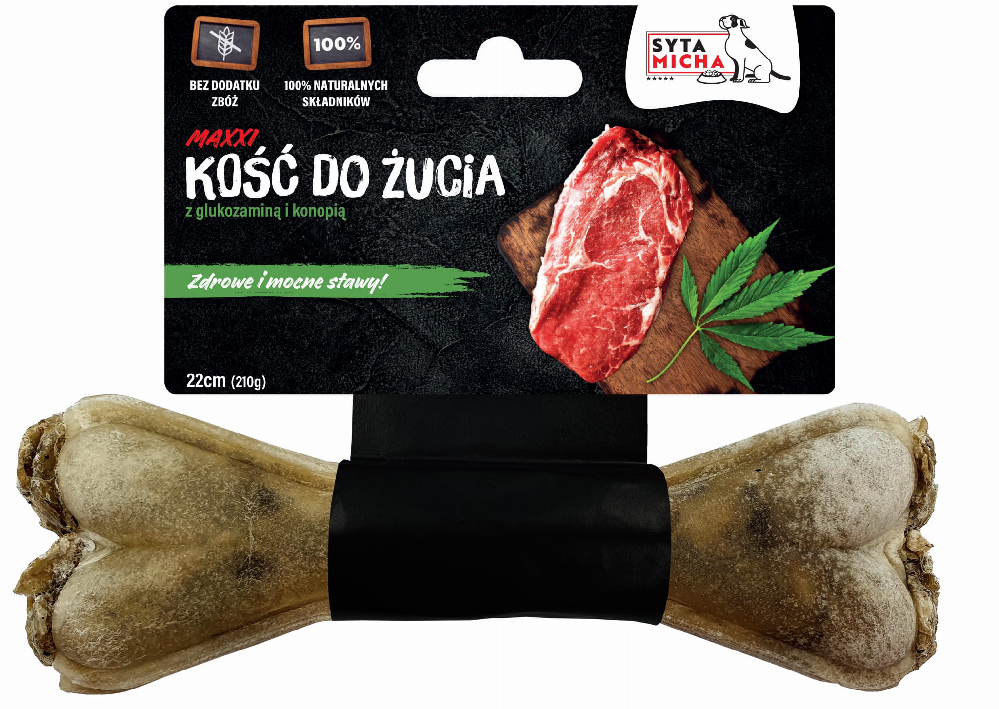 Kość do żucia dla psa na mocne stawy 22cm MAXXI
