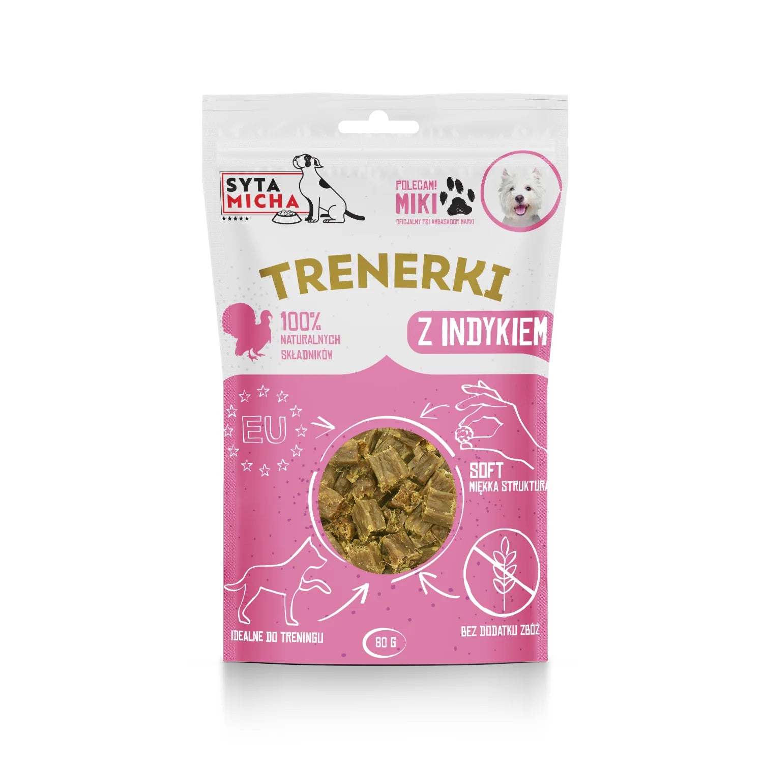 Trainingssnoepjes met kalkoen voor hond 80g