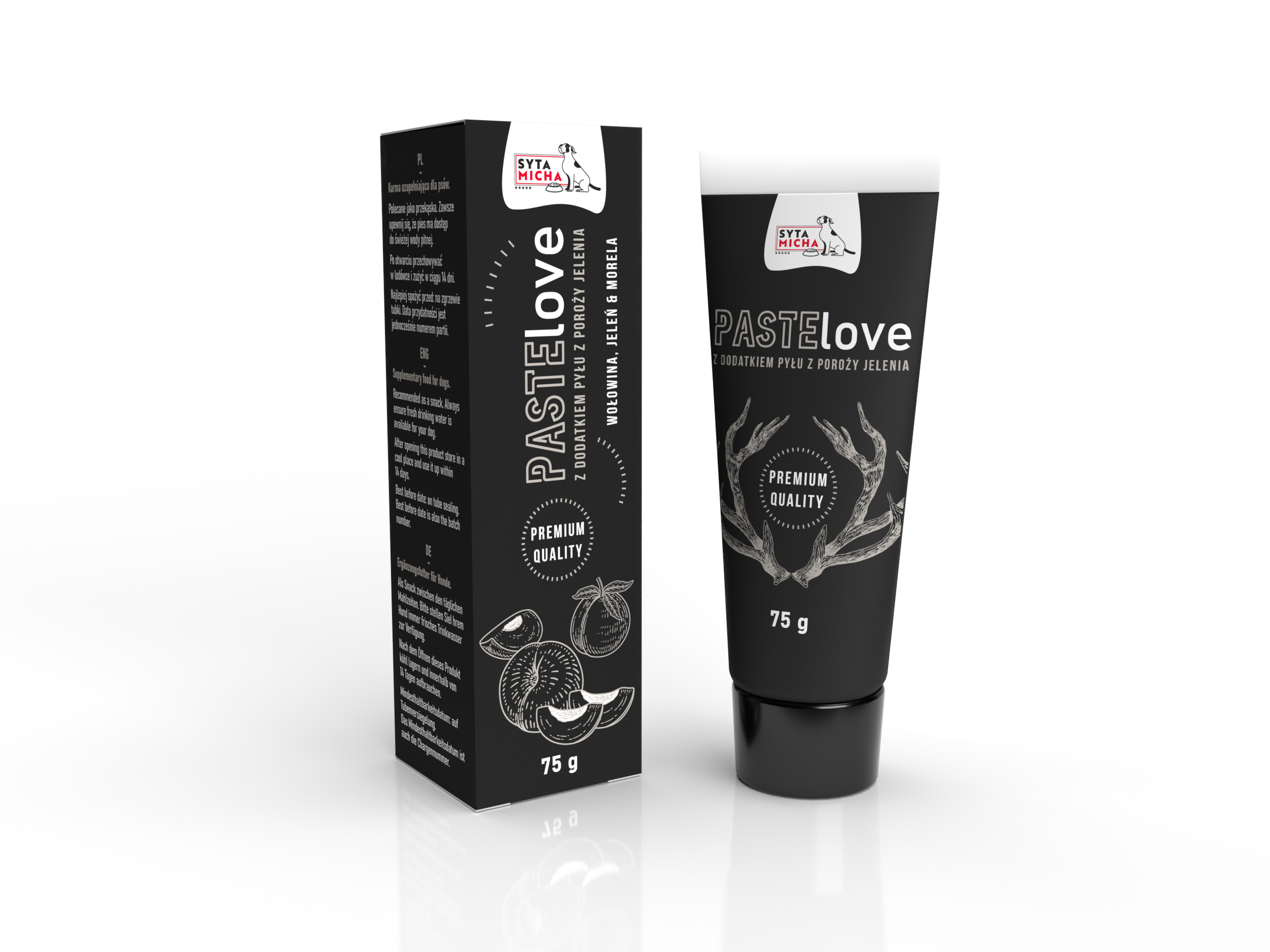 PasteLOVE - húsos paszta marhahússal, szarvassal és sárgabarackkal 75g