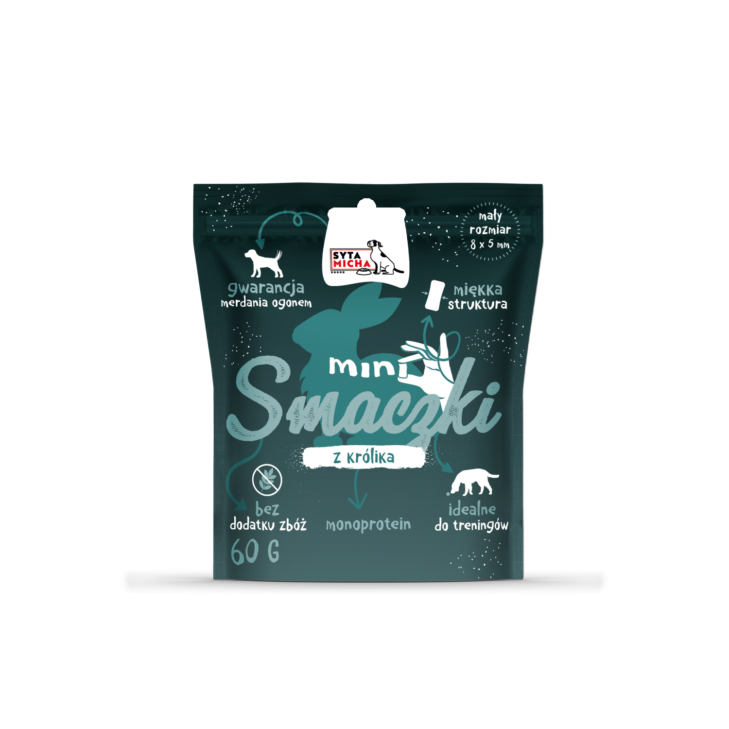 Mini smaczki dla psa z królikiem 60g