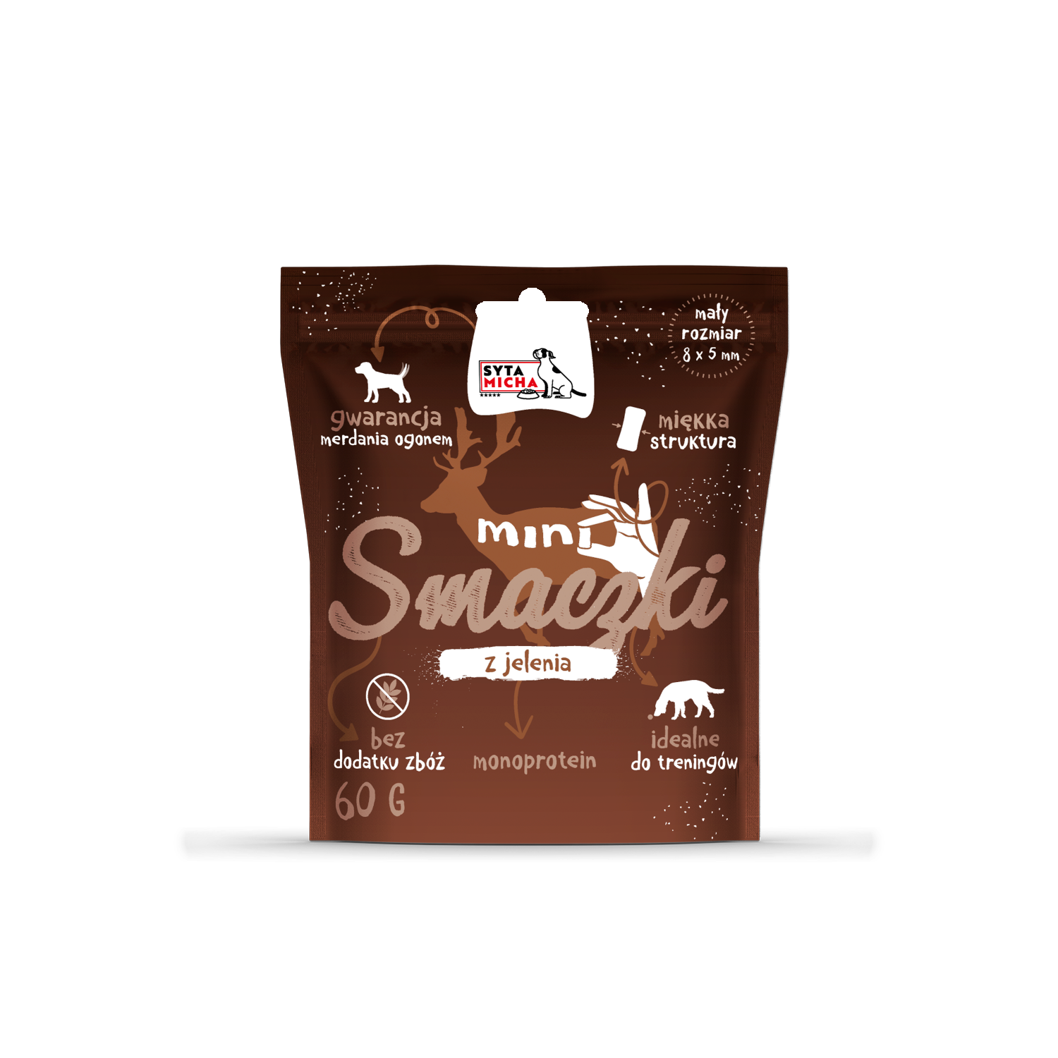 Mini snacks voor hond met hert 60g