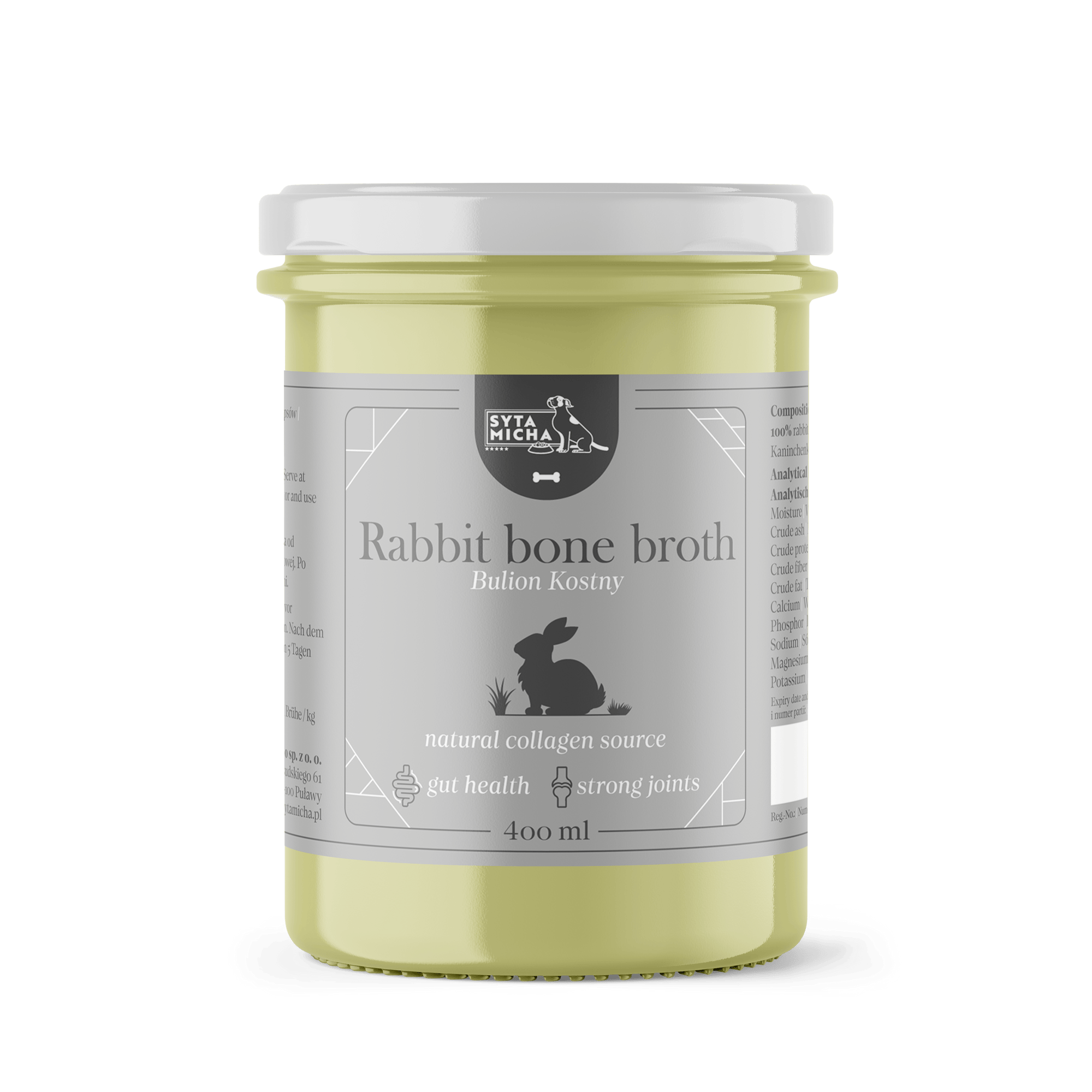 Syta Micha Bouillon van konijnenbotten voor hond 400ml