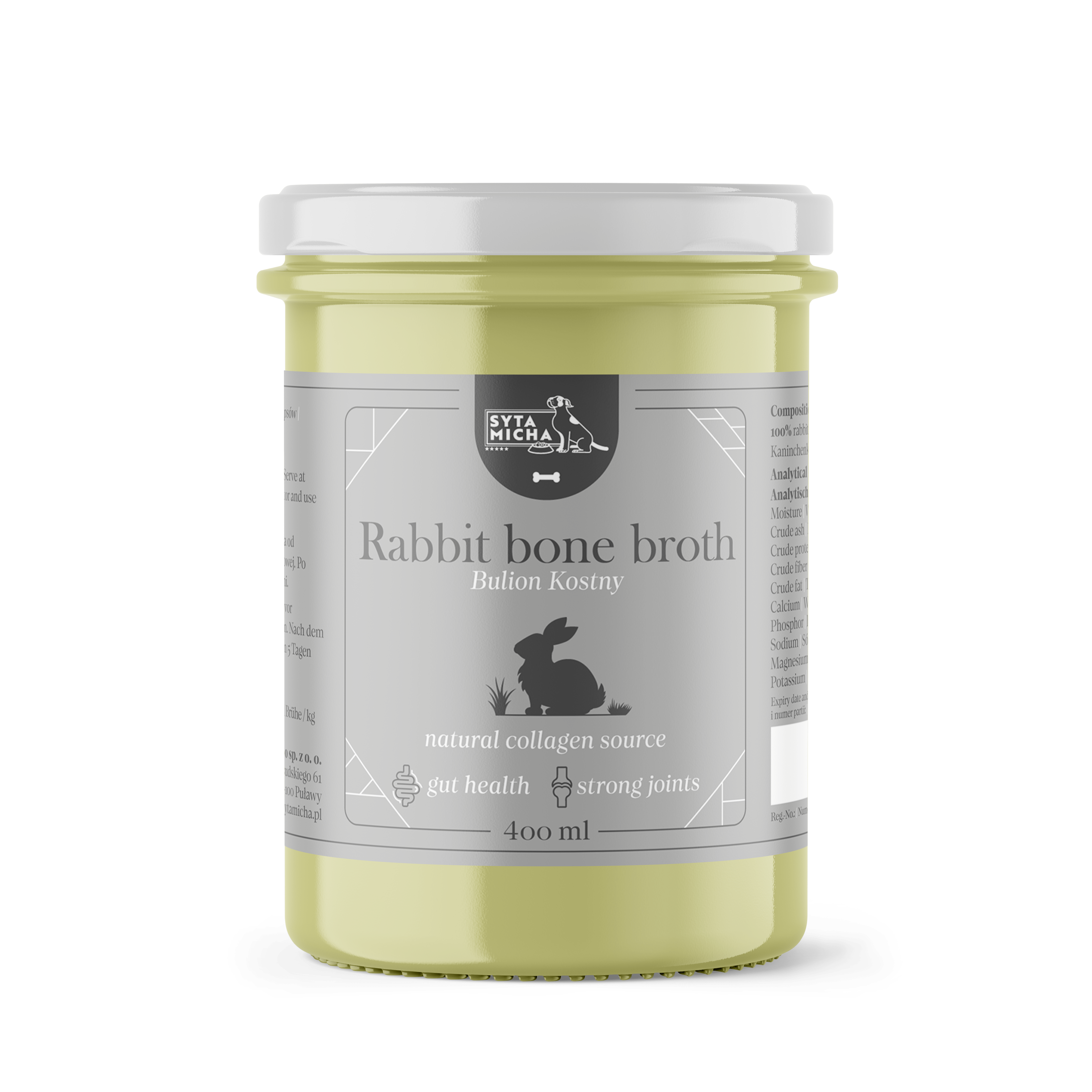 Syta Micha Bouillon d'os de lapin pour chien 400ml