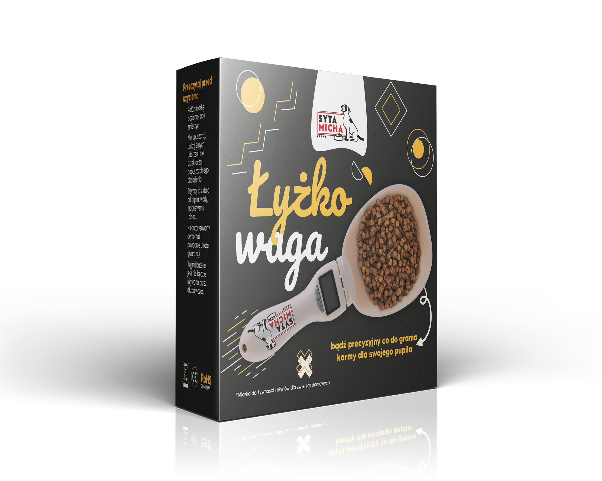 Kanalas-mérleg kutyaeledelhez