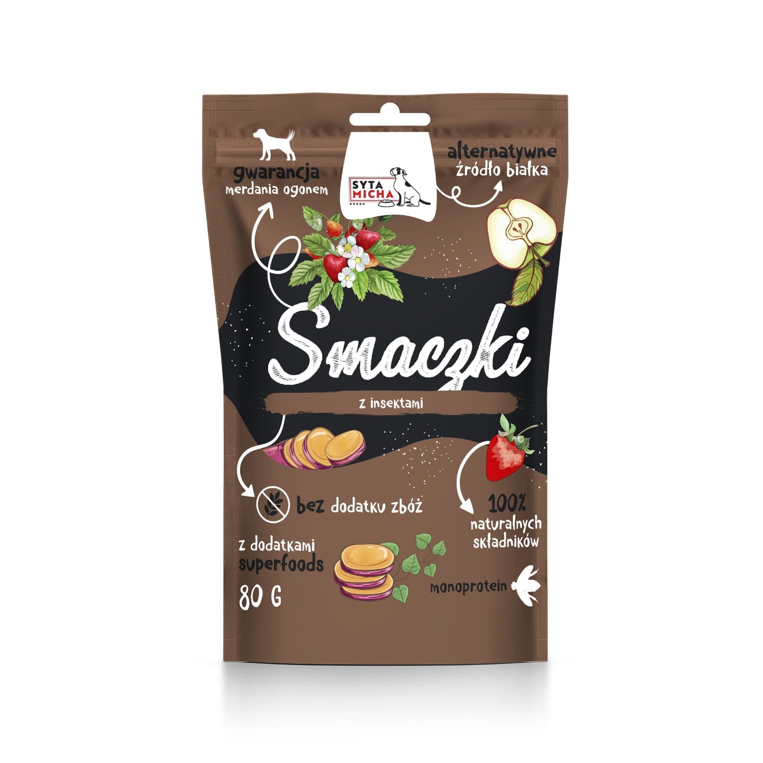 Friandises pour chien aux insectes 80g