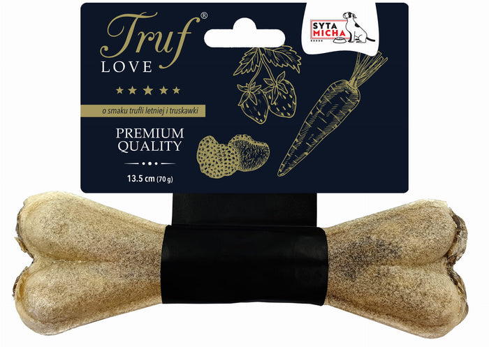 Kauwbot voor hond TrufLOVE met zomertruffel- en aardbeiensmaak 13,5cm