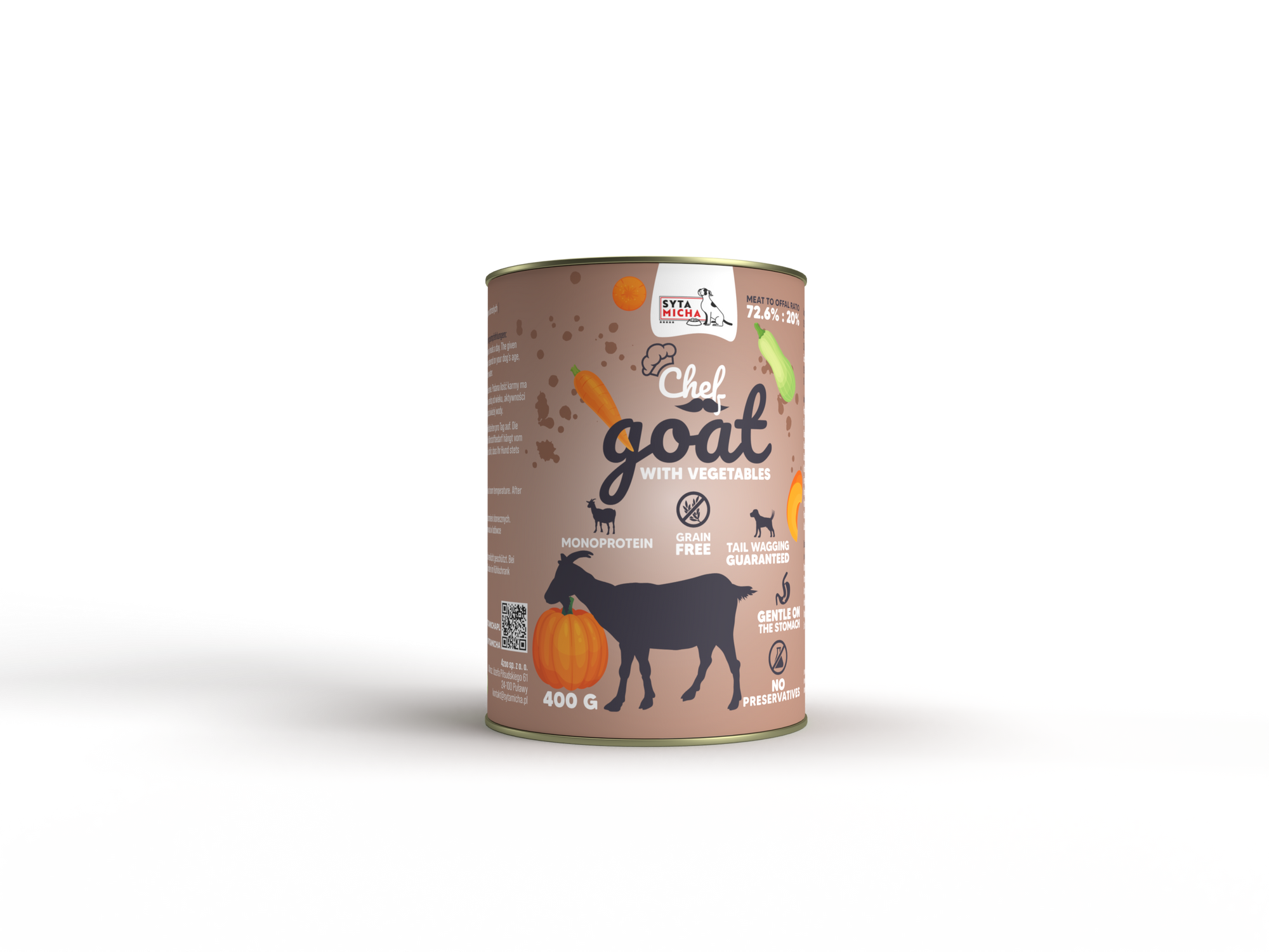 Nourriture humide pour chien Chèvre aux légumes 400g