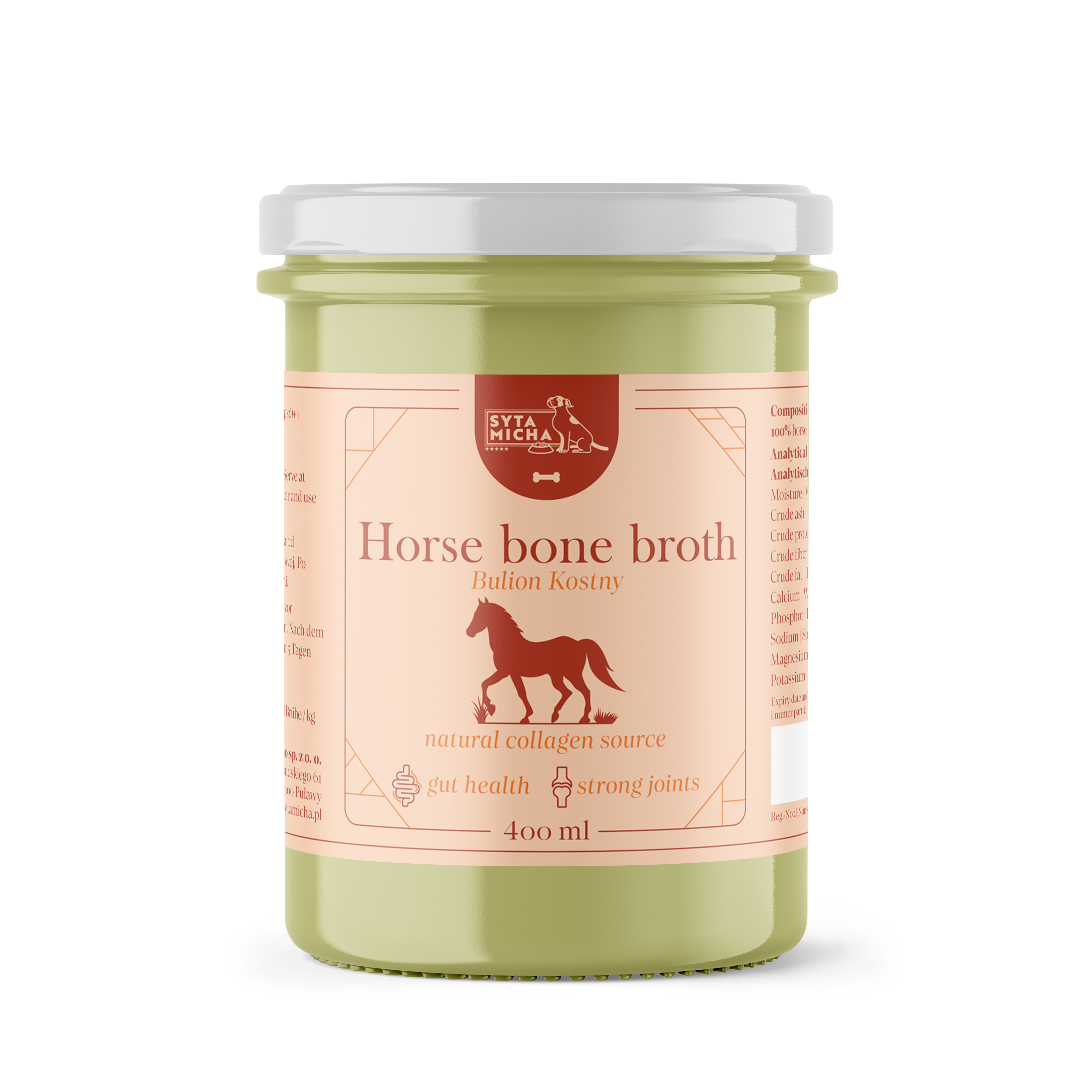 Syta Micha Bulion z kości końskich dla psa 400ml