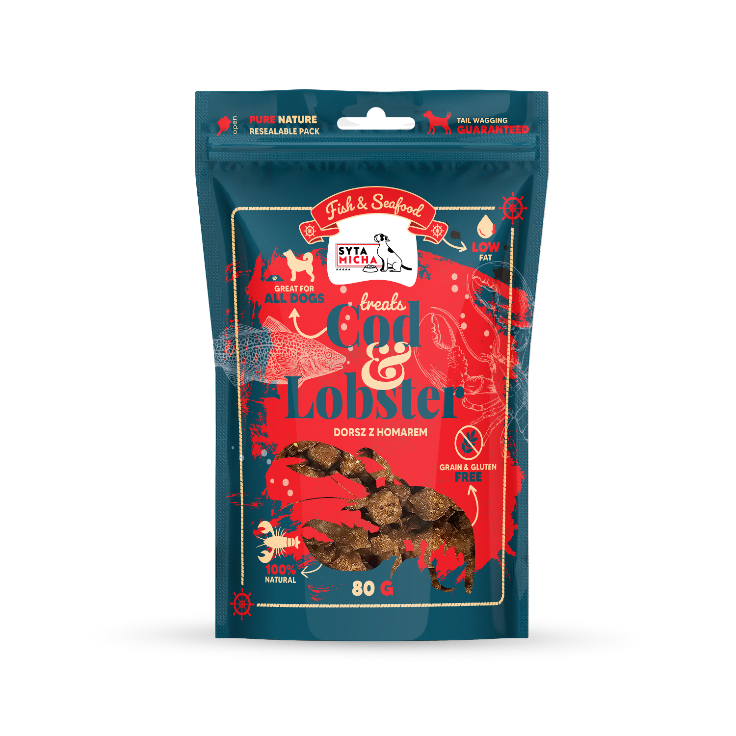Syta Micha Fish & Seafood Friandises au homard pour chien 80g