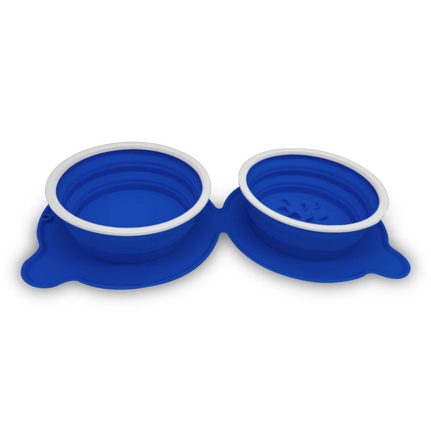 Összecsukható utazótál kutyának 500ml