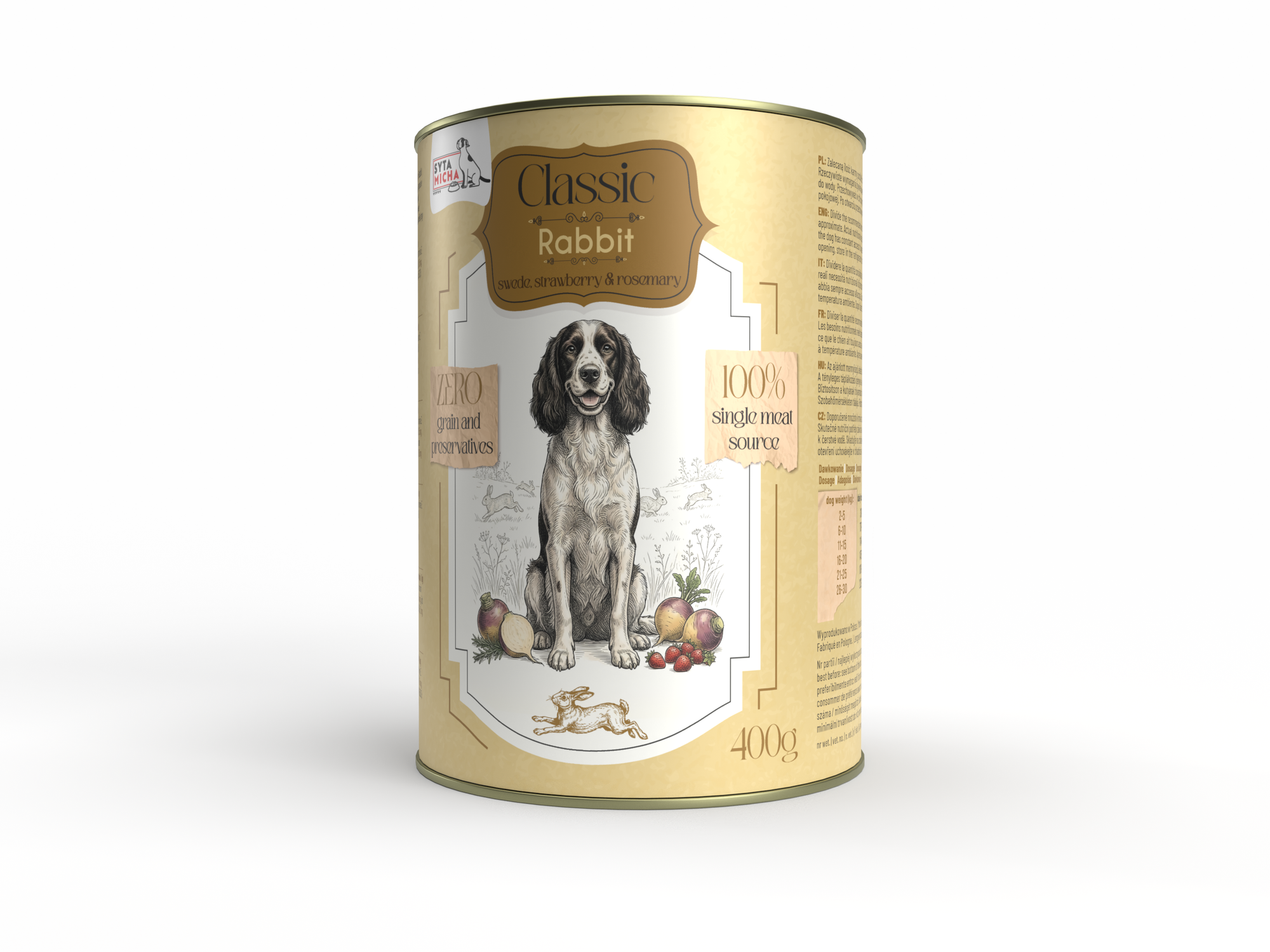 Classic Królik z brukwią 400g