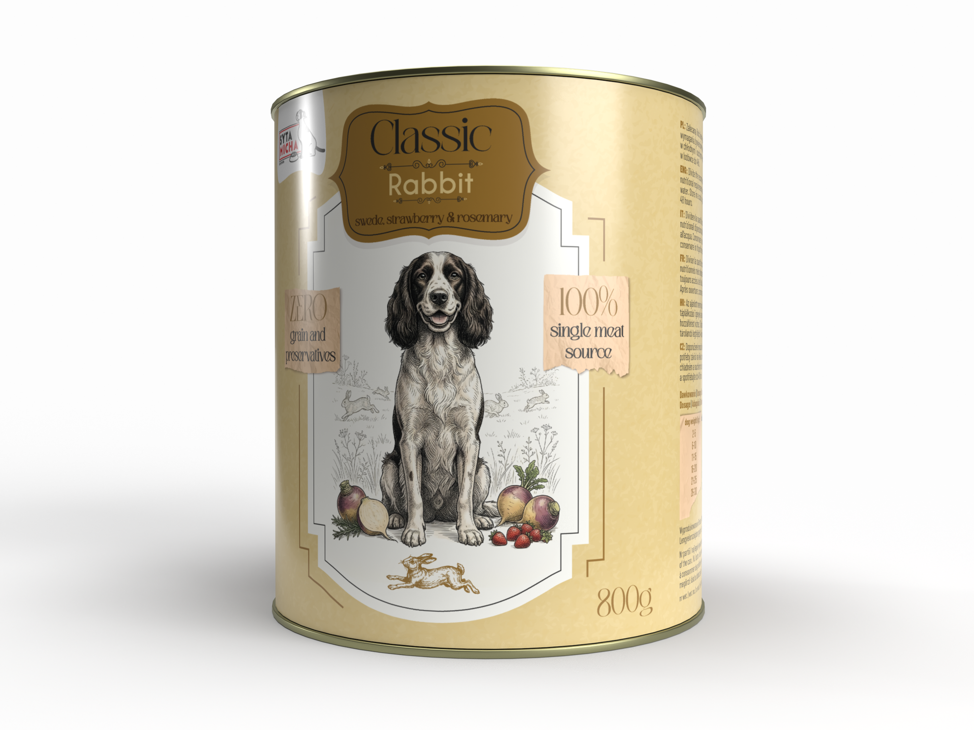 Classic Królik z brukwią 800g